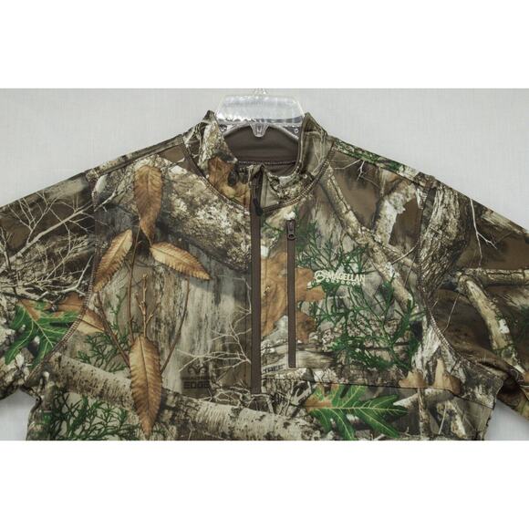 Magellan Outdoors Hunt Gear 1/4 Zip Pullover Men's Size L RealTree Camo - Picture 2 of 9